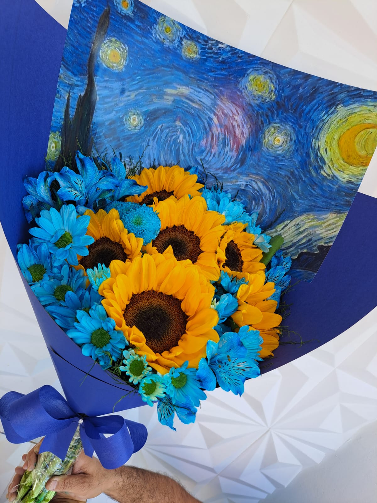 Buquê noite estrelada de van gogh