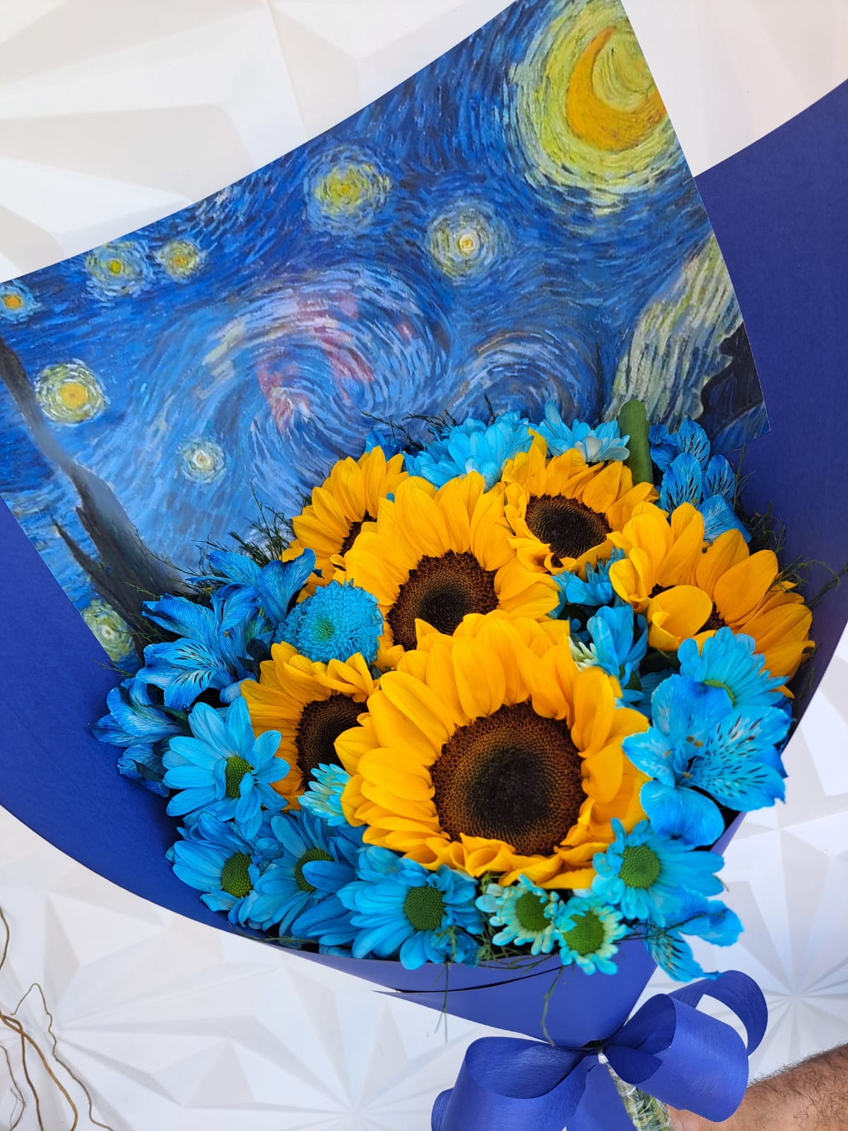 Buquê noite estrelada de van gogh - Imagem 2
