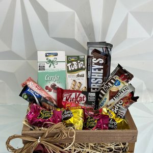 Cesta de chocolates variados
